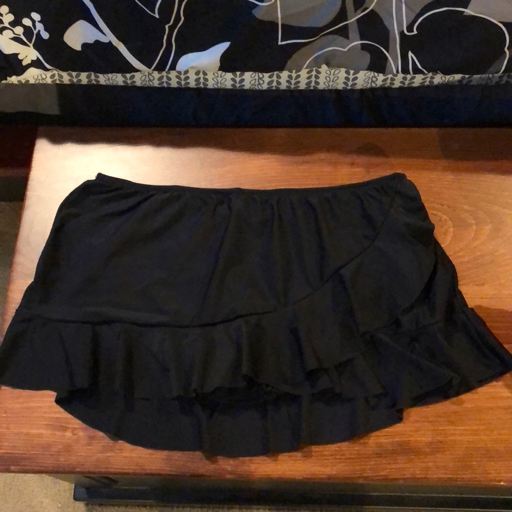 Bathing suit skirt.